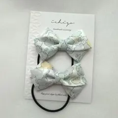 No.386 ハンドメイド　キッズヘアゴム　リバティプリント