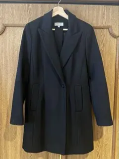 カルバンクライン　ウール　チェスターコート　黒　M 美品
