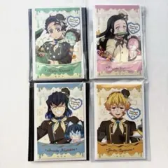 バレンタインホワイトデー 2026 チョコ風カード　炭治郎、禰豆子、善逸、伊之助