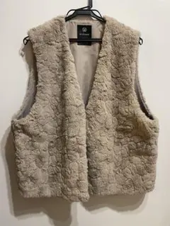 Wcloset/ベージュファーベスト フリーサイズのサムネイル