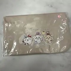 ちいかわ×サンリオキャラクターズ スリムポーチ アイボリー