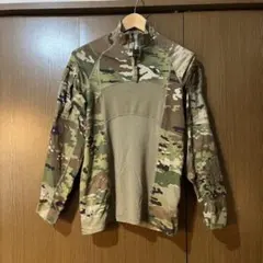 米軍 コンバットシャツ サイズM ストレッチ素材 難燃 USA製 ハーフジップ
