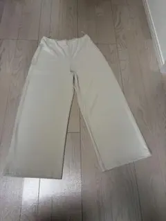 ユニクロ　ベージュホワイト　イージーパンツ　XL