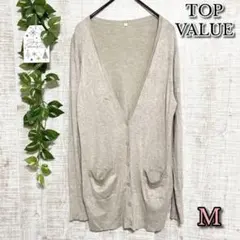 【TOP VALUE】トップバリュー　トップス　Ｍ　カーディガン　ラメ入り