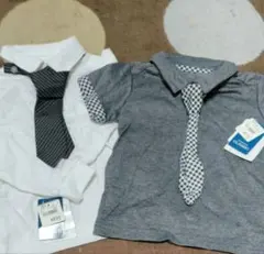 ネクタイ付きシャツ2点セット 100cm