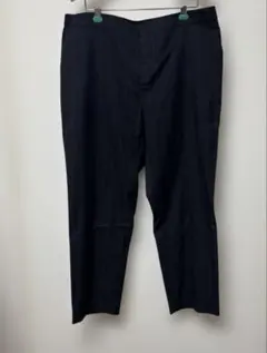 UNIQLO ユニクロ スマートアンクルパンツ ストライプ　ネイビー　3XL