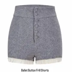 パンツ ANDWANG Ballet Button Frill Shorts andwang Ballet Button Frill Shorts ブラックM - メルカリ