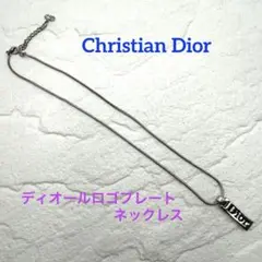 ❤️Christian Dior❤️ ディオールロゴプレートネックレスのサムネイル