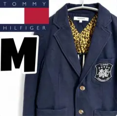 ⁂TOMMY HILFIGER 紺ブレ　ワッペン　ブレザー　トミーヒルフィガーMのサムネイル