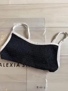 ALEXIA STAM ビキニトップ Sサイズ ブラック×ホワイト