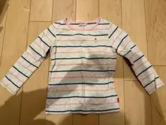 ミキハウス長袖カットソー ストライプ柄