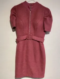 Glossy ローブドフルール　キャバドレス ミニドレス　ジッパー