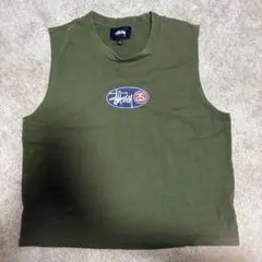 Stussy ノースリーブ Tシャツ カーキSサイズのサムネイル