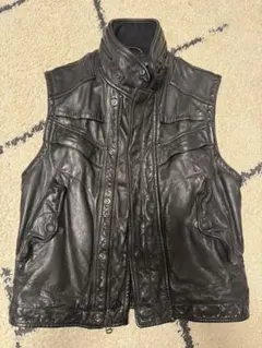 Polo by Ralph Lauren 黒 レザーベスト Mのサムネイル