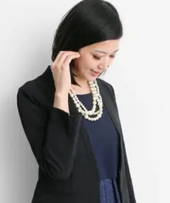 新品　アーバンリサーチROSSOコットンパールネックレス ロッソ パーティー