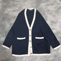 23区 カーディガン 金ボタン 大きいサイズ 3L 4L 洗える✨️