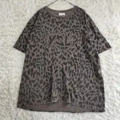 23807✨サンローランパリ レオパード コットン 半袖Tシャツ カットソーのサムネイル