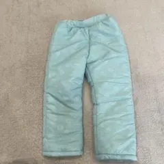 中綿入りパンツ ライトブルー さくらんぼ柄 100cmのサムネイル