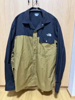 THE NORTH FACE ボックスシャツ L 黒 茶色