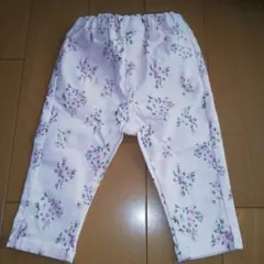 花柄 90cm 7分丈　女の子パンツ