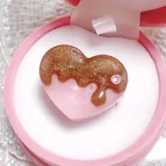 ♡Melt Chocolatリング♡ ハート　ハンドメイド
