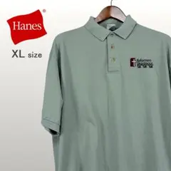 【美品】Hanes 企業団体 刺繍 半袖ポロシャツ アースカラー XL 0187のサムネイル