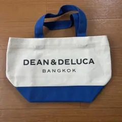 DEAN & DELUCA トートバッグ アイボリー/ブルー