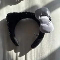 USJ ハローキティ　スパンコールカチューシャ 黒