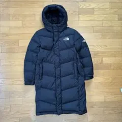 ノースフェイス ロングダウン メンズM ブラック フード付き 韓国ノース 防寒