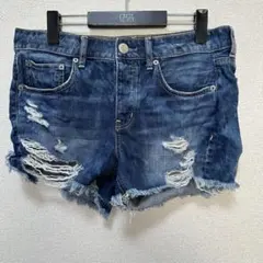 短パン ショーパン デニム カジュアル ダメージ アメリカンイーグル