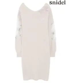 スナイデル♡フラワーレースビジューニット　ワンピース