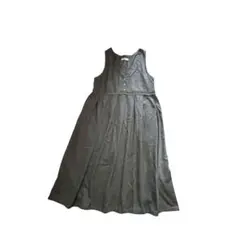 ジャンパースカート ロングワンピース