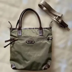 master-piece オリーブ トートバッグ　　ショルダーバッグ　2way