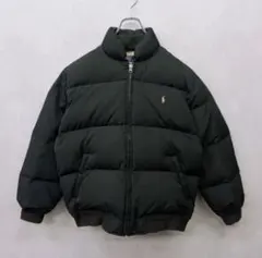 90's ラルフローレン 肉厚 フルボリューム 短丈 ダウンジャケット 黒 L nina de coito 埼玉県 志木 通販 90S ヴィンテージ RALPH LAUREN