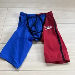 speedo 競泳水着 S 青/赤 SC62101F