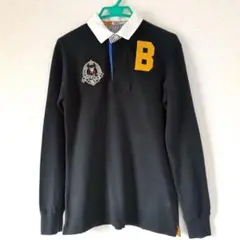 ミキハウスダブルビー　ブラック長袖ポロシャツ　170？サイズ4