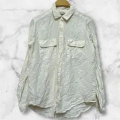 ⭐️1点もの⭐️【XS】Lucky Brand ホワイトシャツ ヴィンテージのサムネイル