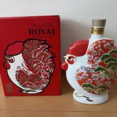 美品未開栓サントリーローヤル 干支ボトル2017 酉年 陶器ボトルウイスキー箱付 未開栓・美品】サントリー ローヤル ウイスキー 干支ボトル 酉 鶏 陶器