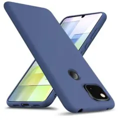 【新品】Google pixel 4a5G 4A スマホケース　ブルーグレー
