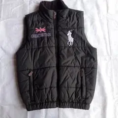 ポロ、ラルフローレン馬刺繍 ダウンベスト、（Lサイズ相当）