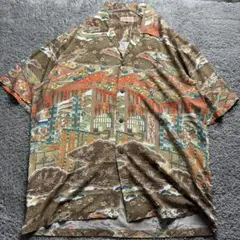 オ*シ様 日本製CLASSIC JHA総柄シャツ アロハシャツ ボタニカル 綿1