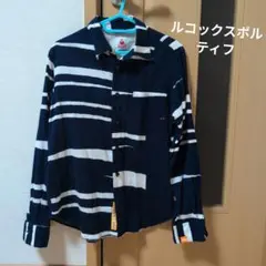 ルコックスポルティフ　ストライプ柄長袖シャツのサムネイル