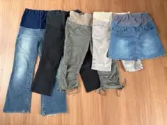 マタニティ用パンツ・スカート　5枚セット