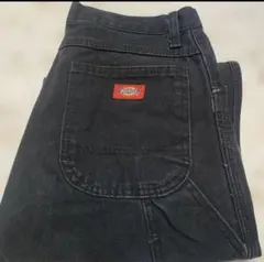 dickise ペインターパンツ　ブラック　ペンキ　古着ディッキーズワークパンツ