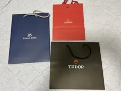 高級時計ブランド　ショップ紙袋　3点セット