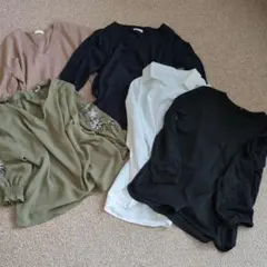 長袖、7分、5分袖シャツ5点セットまとめ売り