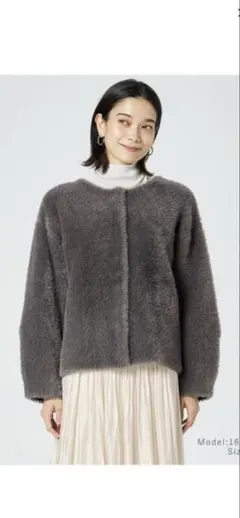 プラステ　フェザーヤーン2WAYカーディガン