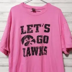 GILDAN　Tシャツ　XL　ピンク　USA古着