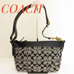 COACH コーチ ショルダーバッグ ロゴプリント シグネチャー ハンドバッグ