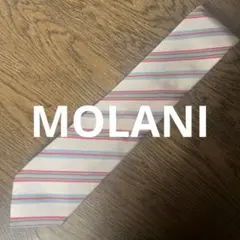 MOLANI ストライプ ネクタイ ホワイト/レッド/ブルー